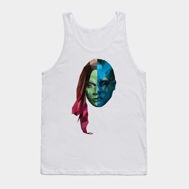 Gamora - Nebula Poly Tank Top by CriSan